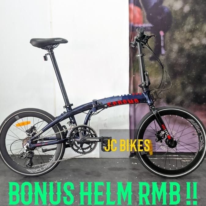 Terpercaya Sepeda Lipat Element Ecosmo Z8 Alloy 2X8 Speed