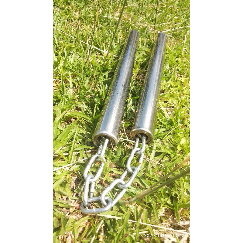 nunchaku stainles kerincing / double stick / ruyung