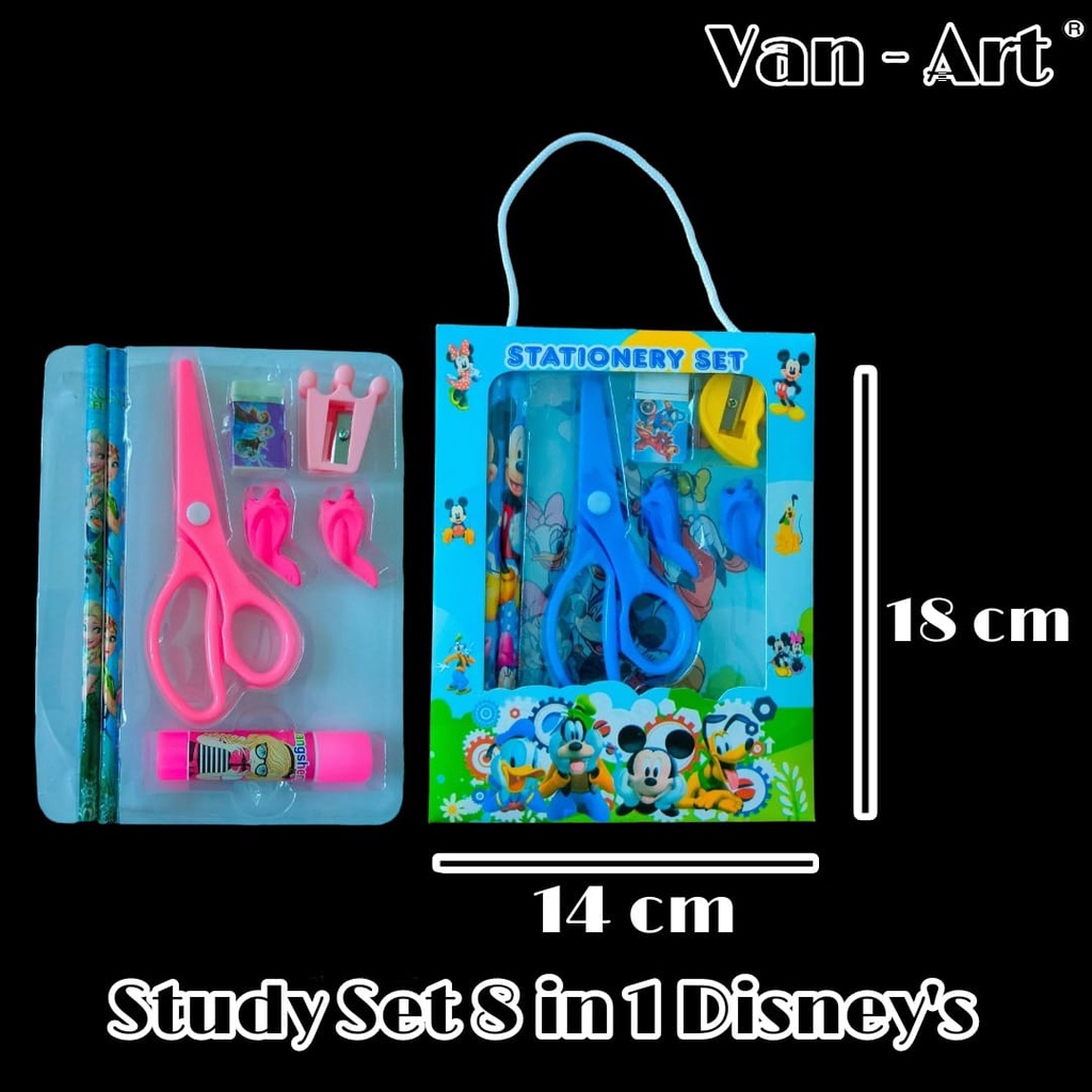 

study set anak karakter / alat tulis anak / alat tulis sekolah alat tulis set karakter anak