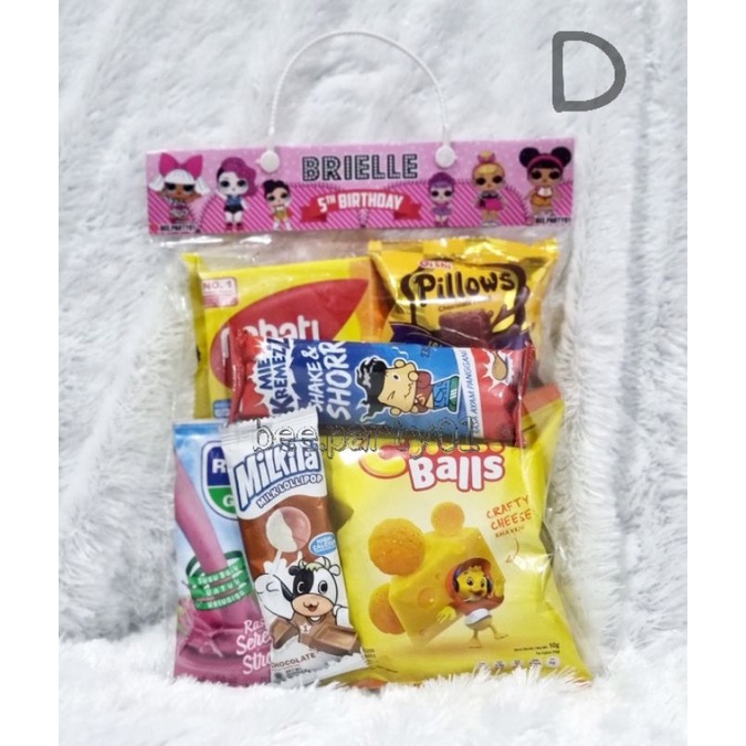 

PAKET D / Paket Snack Ulang Tahun / Snack Ulang Tahun / Souvenir ulang tahun