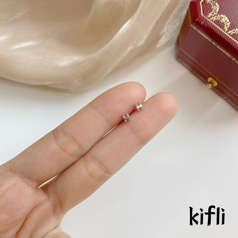 Anting Stud,Mini Bentuk Huruf H,Untuk Wanita