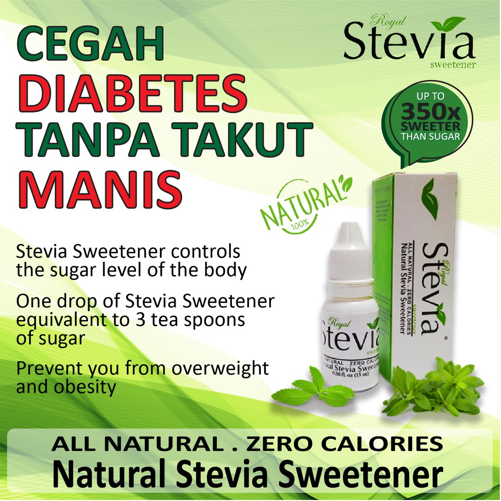 

Gula Cair Stevia Stefia Pemanis Alami Diet Diabetes Nol Zero 0 Kalori Pengganti Gula Murah