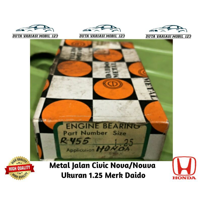Metal Jalan Civic Nova/Nouva Ukuran 1.25
