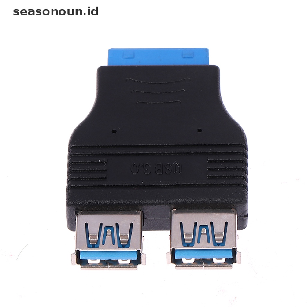 (seasonoun) 1pc Adapter Konektor Motherboard 2 Port USB 3.0 A Female Ke 20 Female