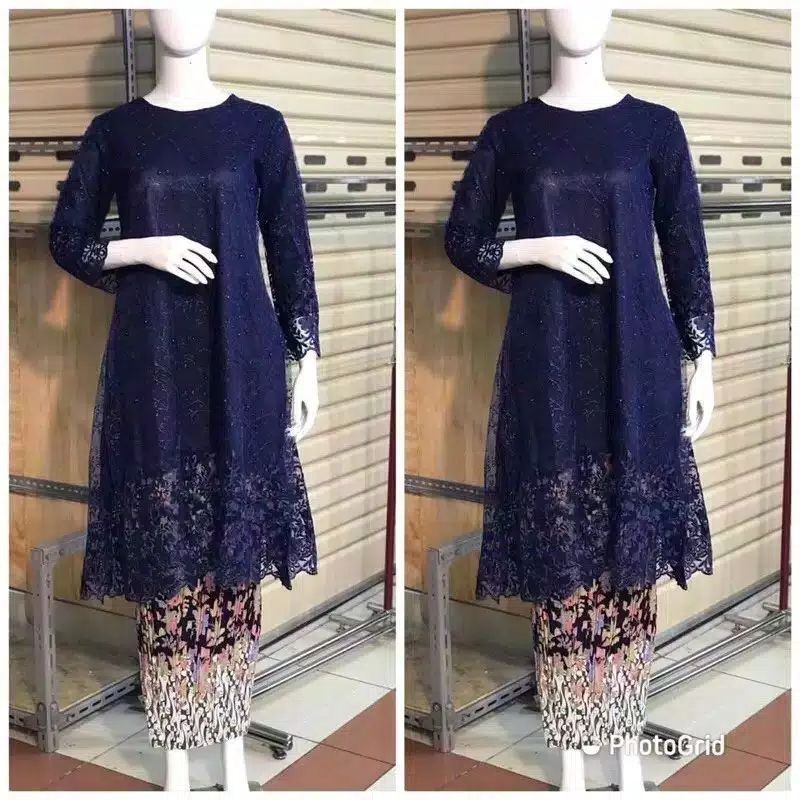 set kebaya tunik tulle/kebaya muslim/kebaya modern