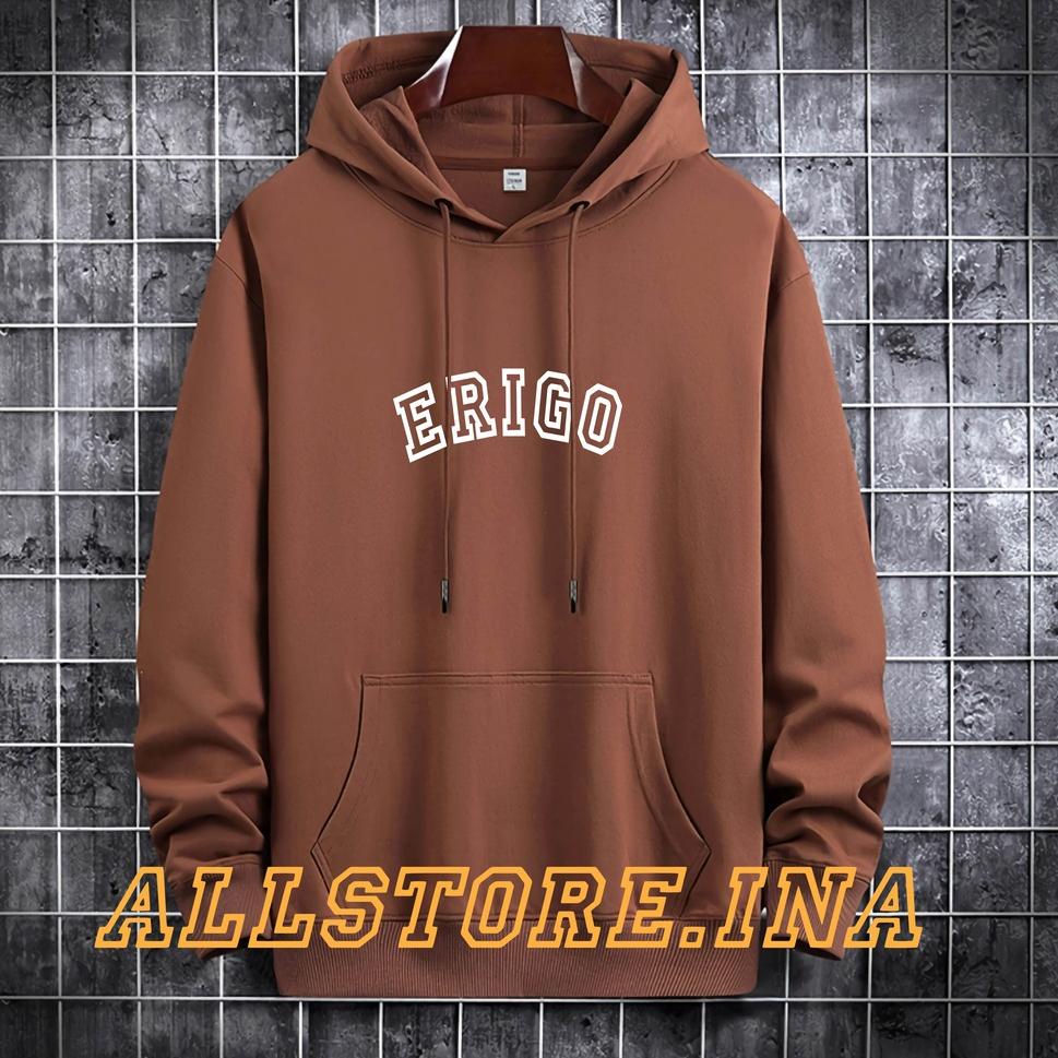 KIRIM HARI INI Sweater Hoodie Erigo Unisex ( Pria & Wanita ) Premium Quality M-XXL Cotton Fleece / H