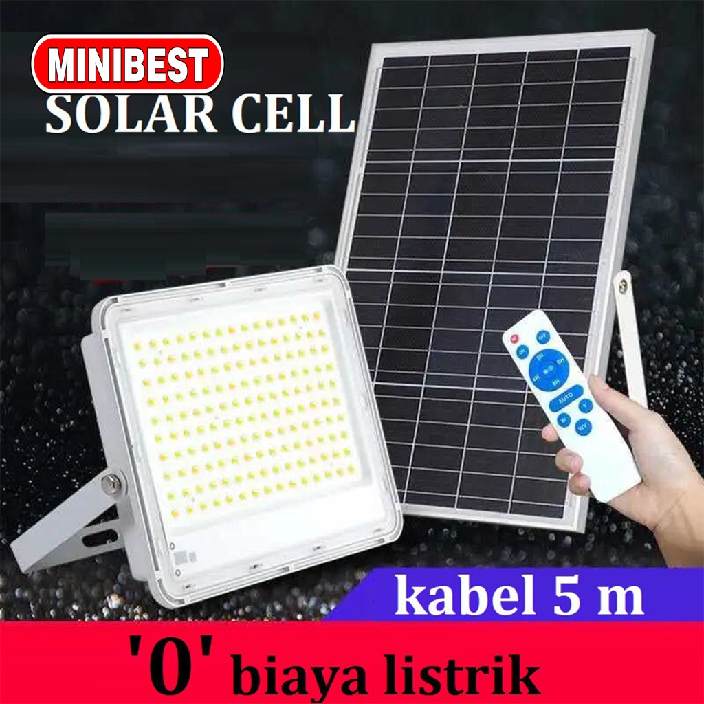 LAMPU LED SOROT TENAGA MATAHARI LED TENAGA SURYA - PANEL SURYA 150W SOLAR CELL