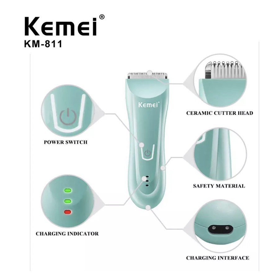 Kemei KM 811 Alat Cukur Rambut Bayi Hair Clipper Electric Baby Clipper Mesin Cukuran Kemei KM-811