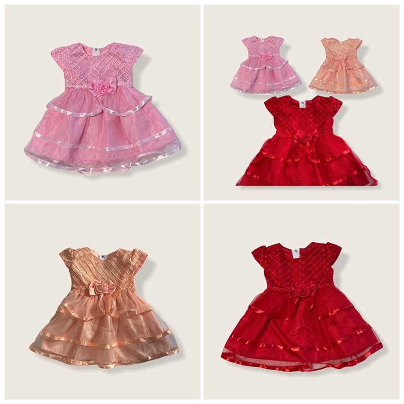 Dress pesta baby / Dress tutu bayi 0-6 bulan