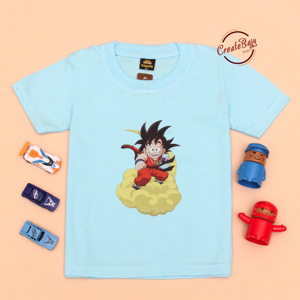 PROMO 7.7 CUSTOM KAOS ANAK LAKI DRAGON BALL 1-7 TAHUN BAJU ATASAN ANAK LAKI FASHION TERMURAH BAHAN KATUN