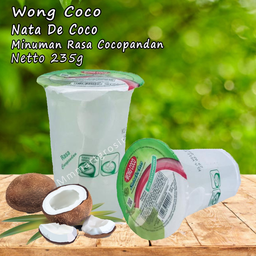 Wong Coco / Nata De Coco / Minuman Rasa Cocopandan / 235g