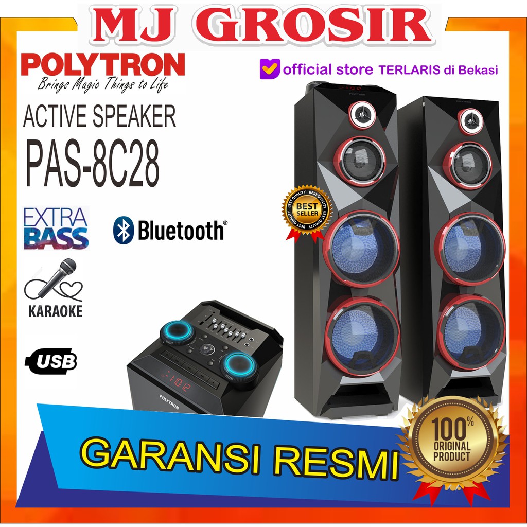 Harga speaker aktif polytron pas 8c28