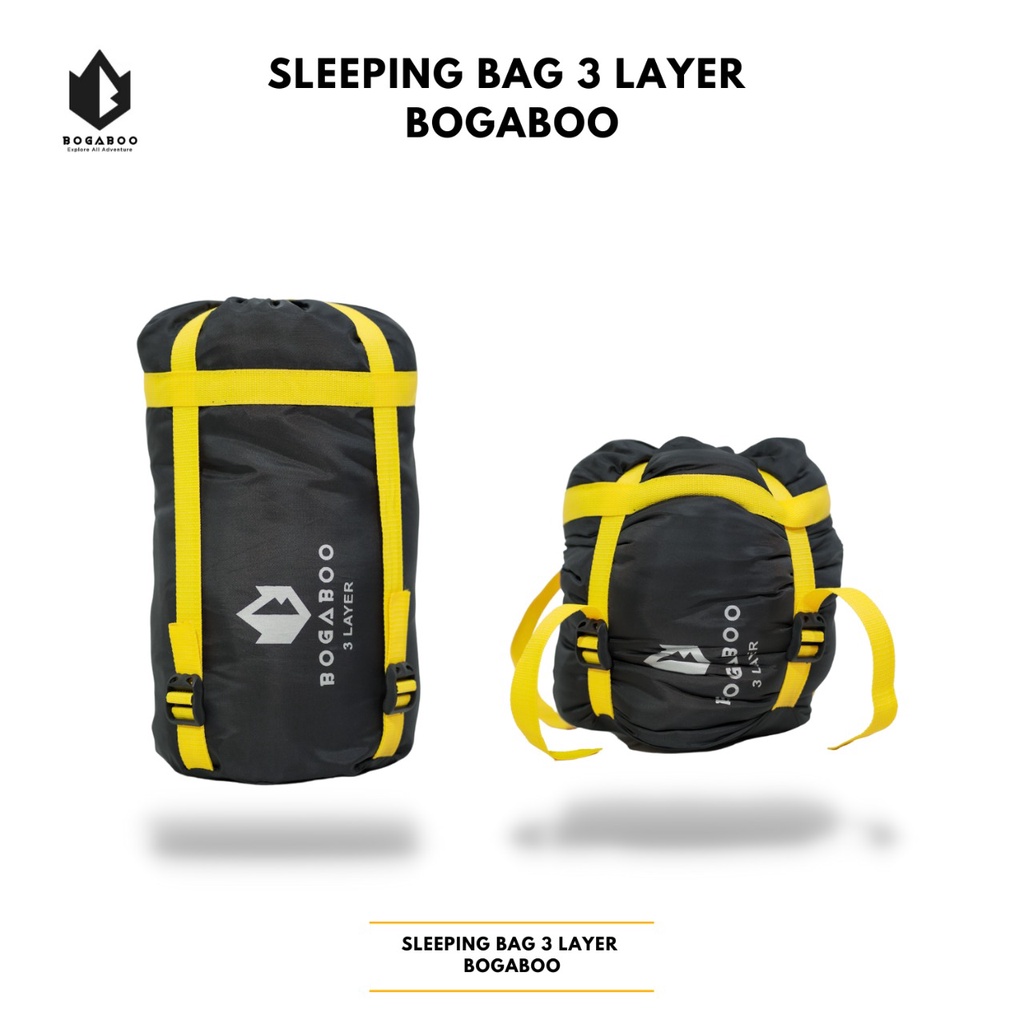 Sleeping Bag 3 Layer BOGABOO  - SB 3 Layer - Kantong Tidur Kompres SISTEM