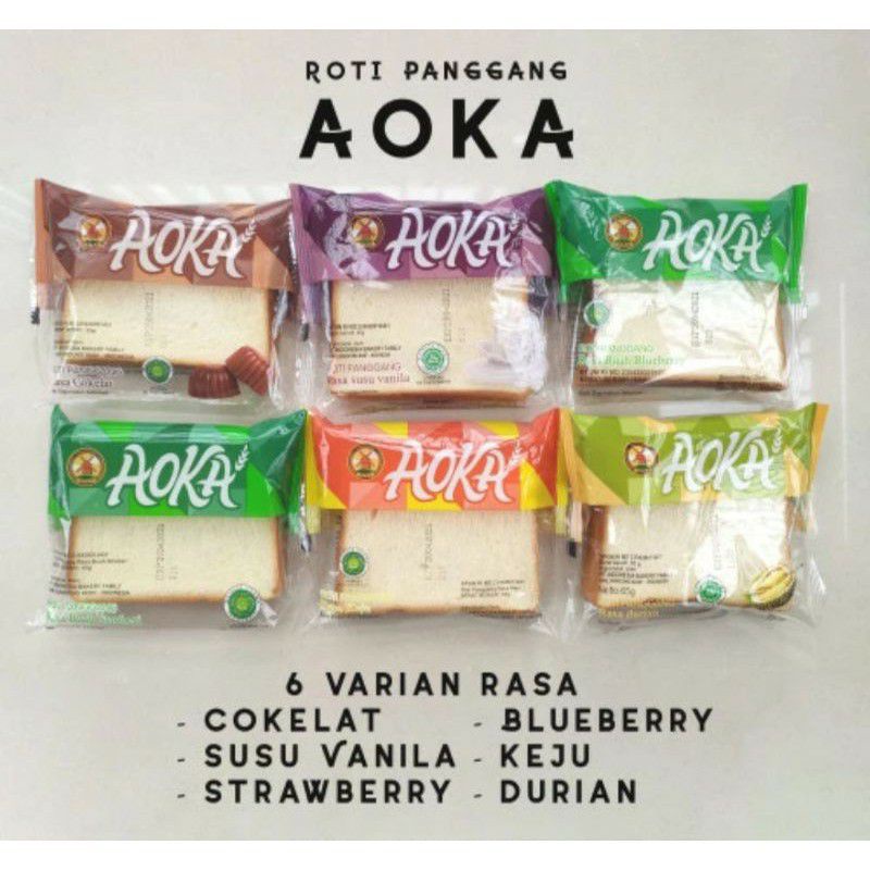 

Roti aoka panggang 1 dus isi 60