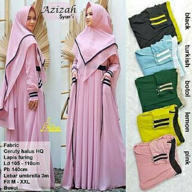 Gamis Murah Azizah Syari Dusty