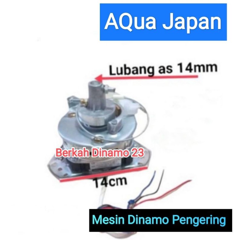 Dinamo Pengering Mesin Cuci AQUA Japan Spin Motor Pengering Aqua Japan Tembaga