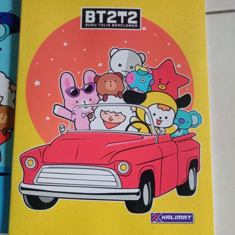 Buku Tulis isi 58 Motif BTS/BT21