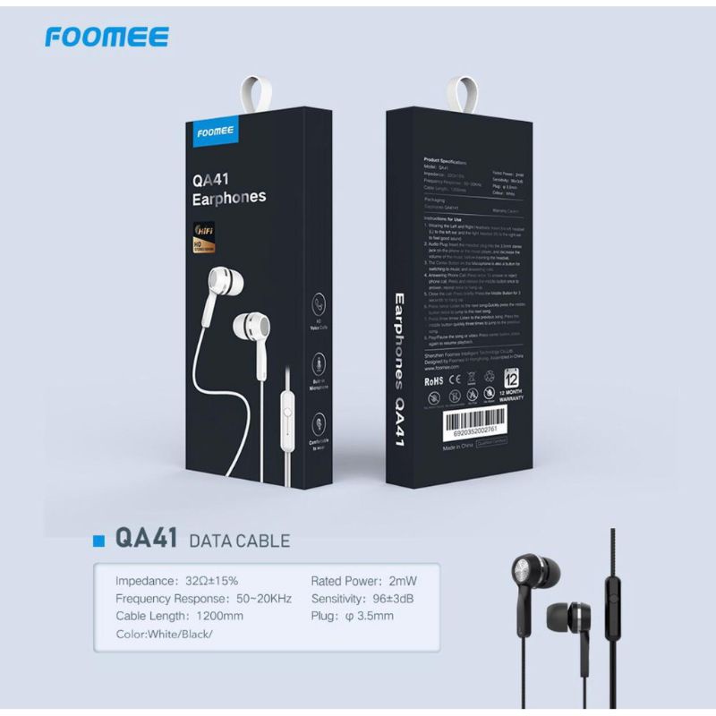 HEADSET FOOMEE QA41 FULL BASS