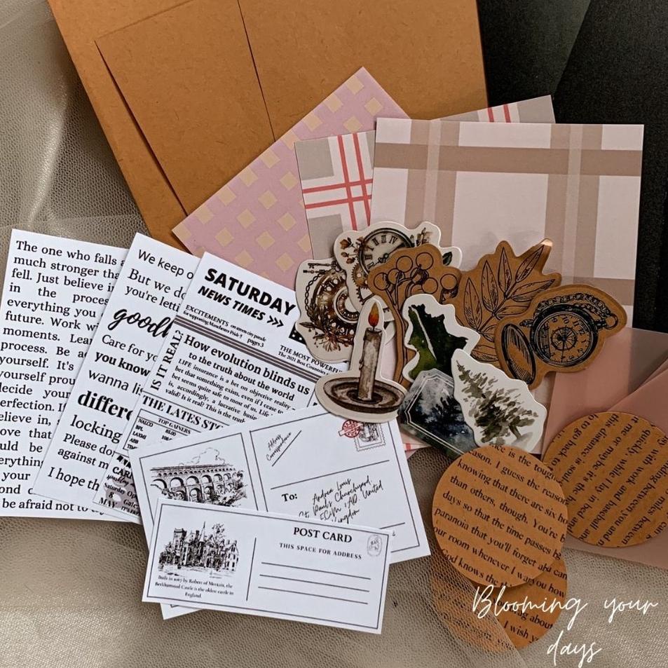 

BIG SALE Bloomingyourdays Journal Kit Journaling Vintage Aesthetic Jurnal Bujo Journal Bundle Scrapbook DECO !