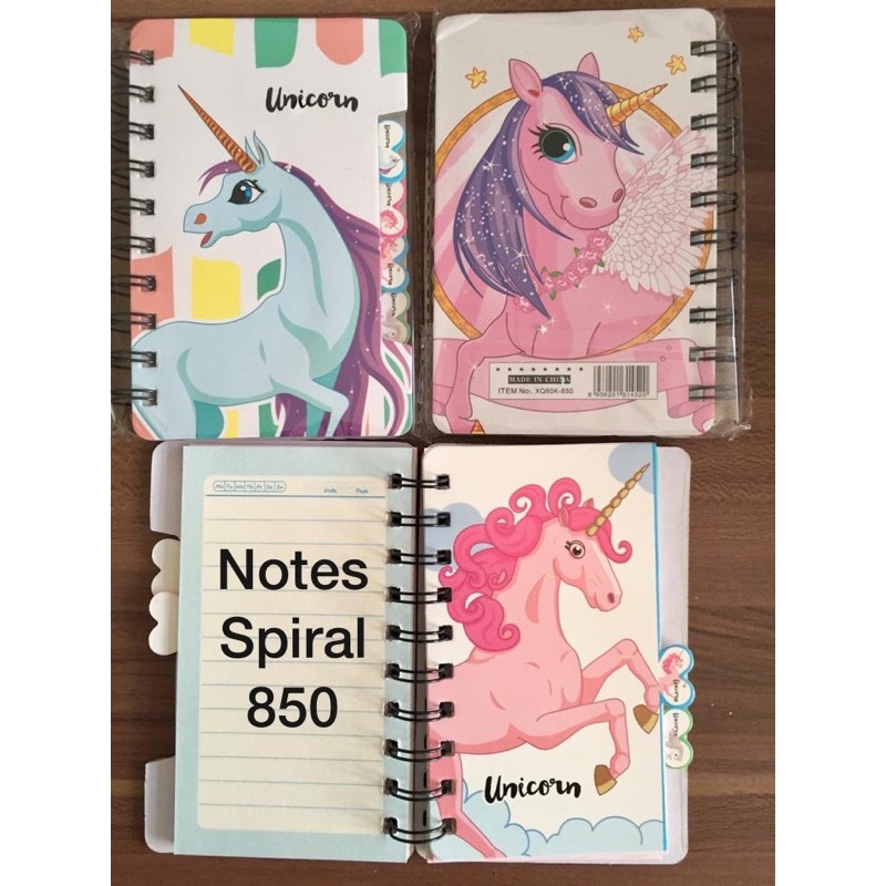 

Notes Spiral 850 UNICORN