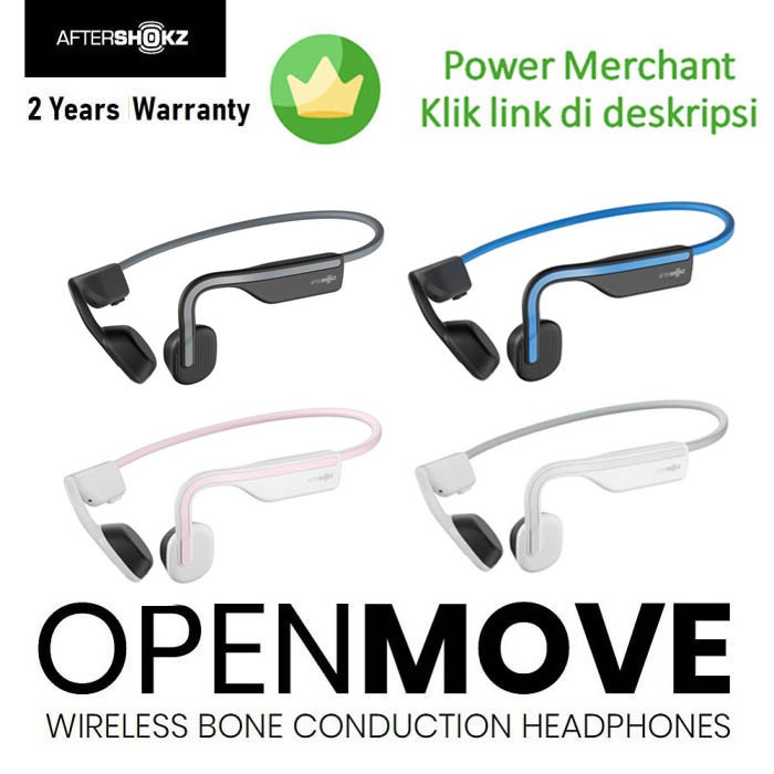 Aftershokz OpenMove Wireless Bone Conduction Headphones