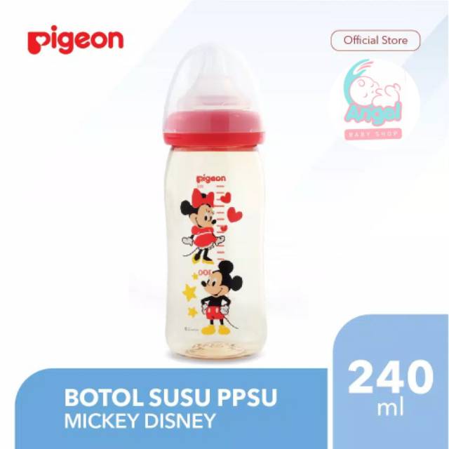 Pigeon Botol PPSU Mickey Disney 160ml / 240ml