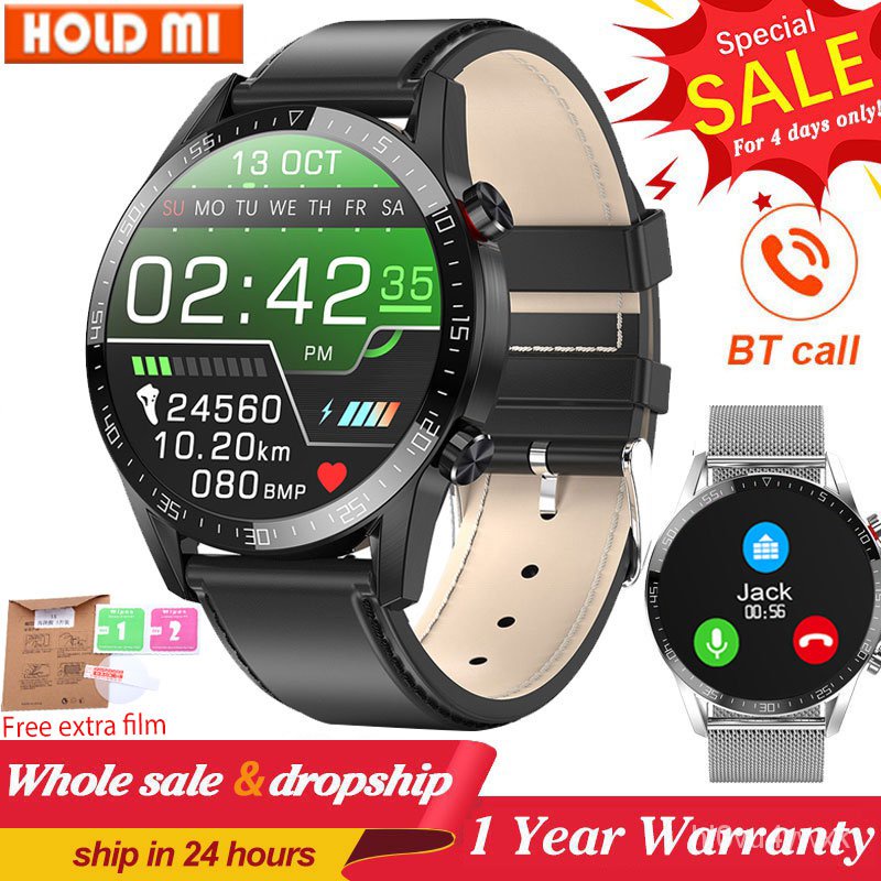 【Gratis Pengiriman/COD】 Dijamin 100% OriginalL13 Bisnis Smart Watch Pria BT Panggilan Pria Ponsel Ja