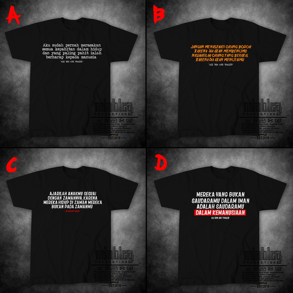 KAOS ALI BIN ABI THALIB KAOS QUOTES ALI BIN ABI THALIB