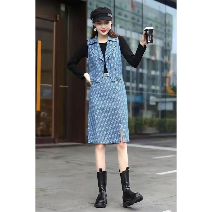 DRESS DENIM PREMIUM BANGKOK BKK , KOREAN STYLE