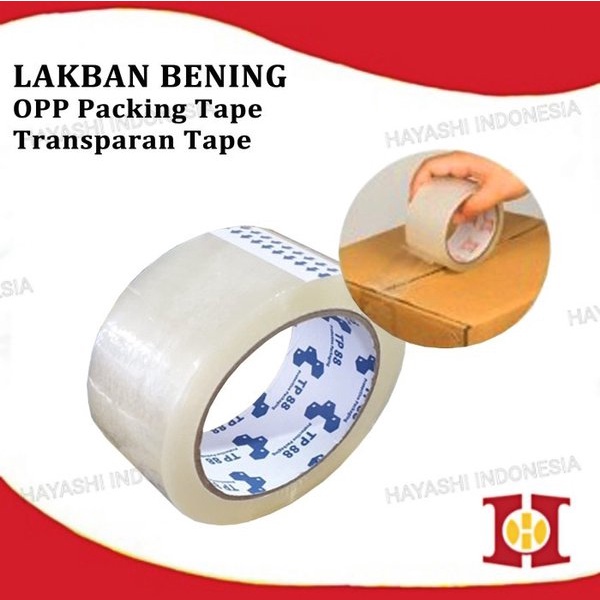 Lakban Bening Packing Paket Dus Serbaguna Murah Berkualitas - 6pc