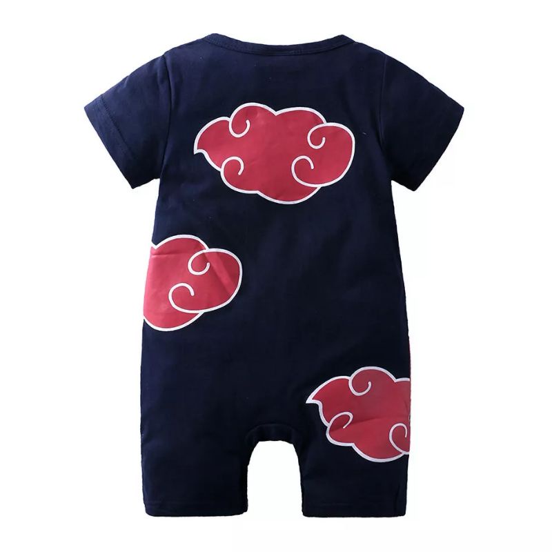 Bibubshop - Baju Romper Lengan Pendek / Baby Jumper Anak Bayi cowo Anime Naruto Kakashi Akatsuki-6