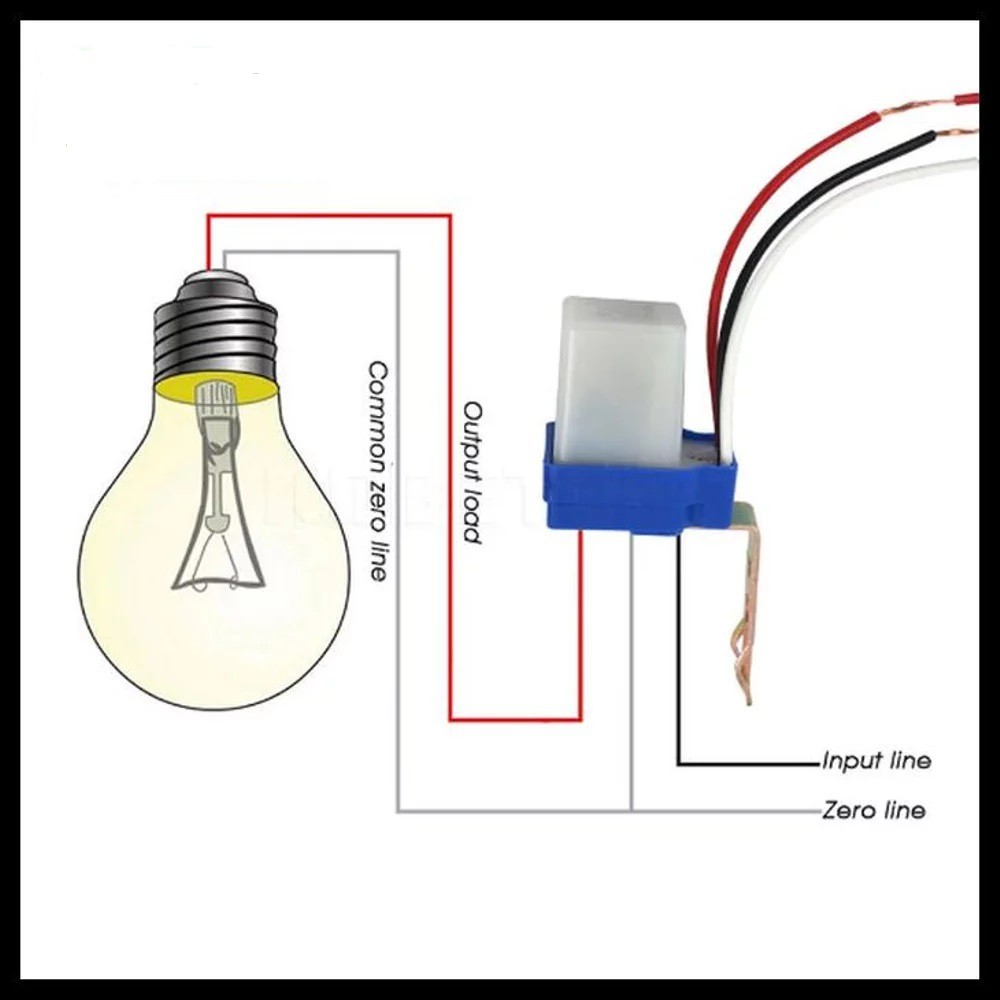 Sensor Cahaya Sensor Listrik PhotoCell 10A AC 220V Model Selcon