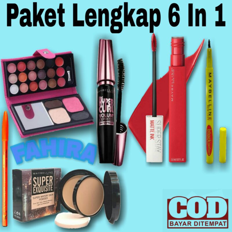 Paket Kosmetik Lengkap Maybelline / Paket Kecantikan / Paket Maybelline Murah / MakeUp Wanita / Make