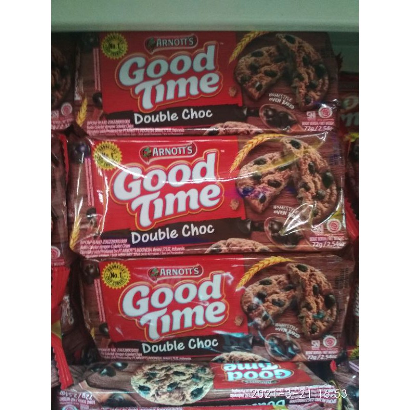 

Good Time 72g DOUBLE choc, Choco dip, classic, rainbow.