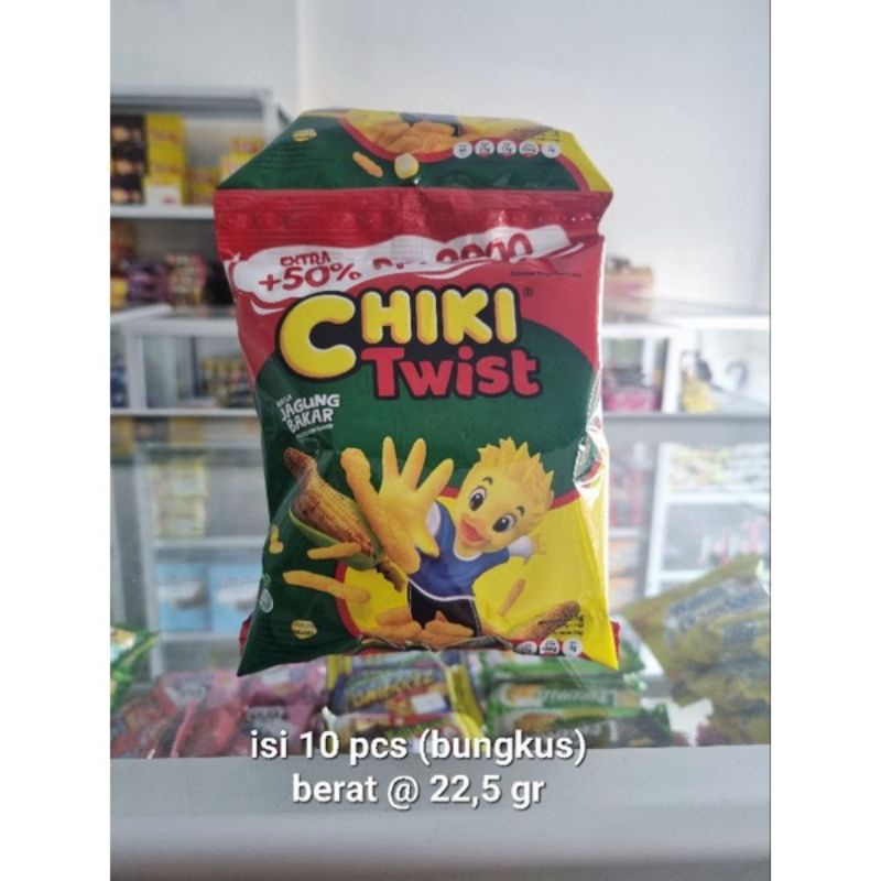 

Chiki Twist Jagung Bakar 22,5 gram 1 renceng isi 10