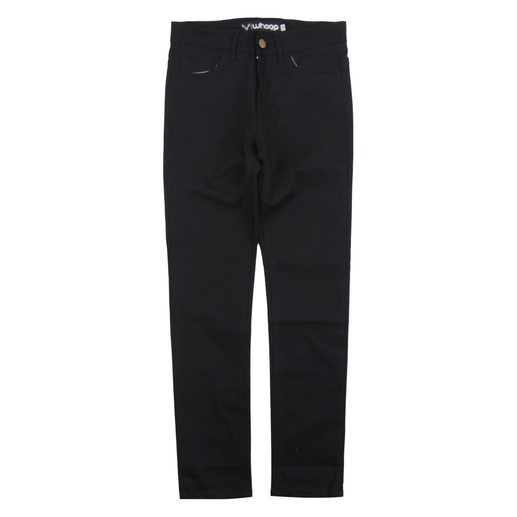 Whoopculture &quot;Schomburgk's&quot; Solid Black Selvedge Accent Denim