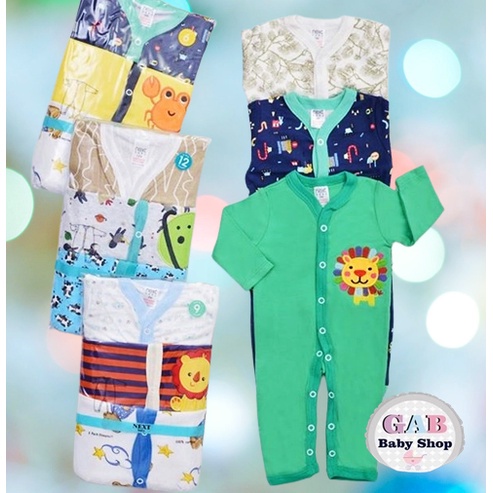 Sleepsuit Jumper Bayi isi 3pcs/ Sleepsuit Bayi 3in1