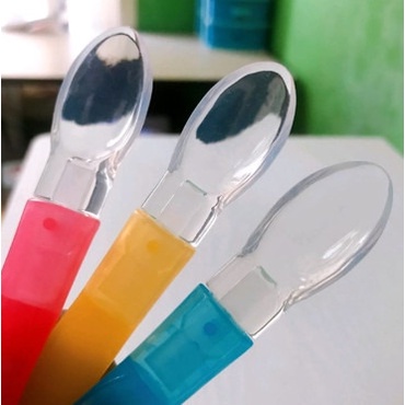 Sendok Makan Bayi Silikon - Baby Silicone Spoon Lentur Aman 0798