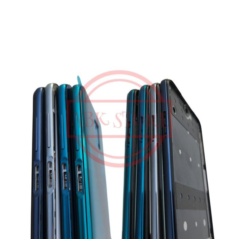 FRAME+BACKDOOR CASING KESING HOUSING FULLSET XIAOMI REDMI NOTE 9 PRO ORIGINAL