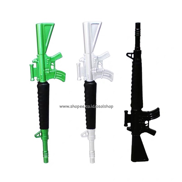 SATUAN Pulpen Senjata Pistol senapan/ ecer gun gel pen / bolpen lucu unik murah souvenir