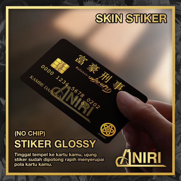 

Kambe Daisuke Stiker Skin Kartu E-Toll, Kereta, Timezone