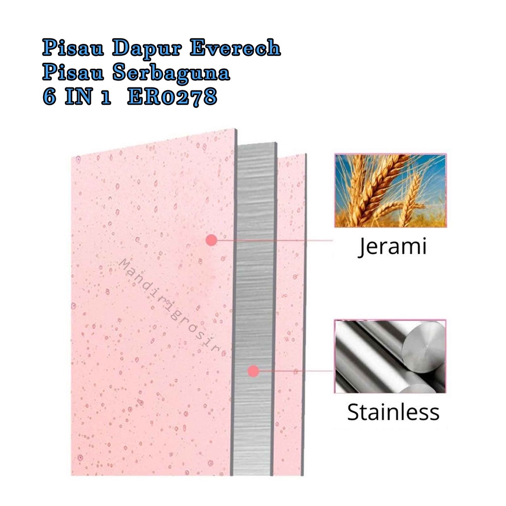 Pisau *Pisau Dapur  *pisau serbaguna *6 IN 1