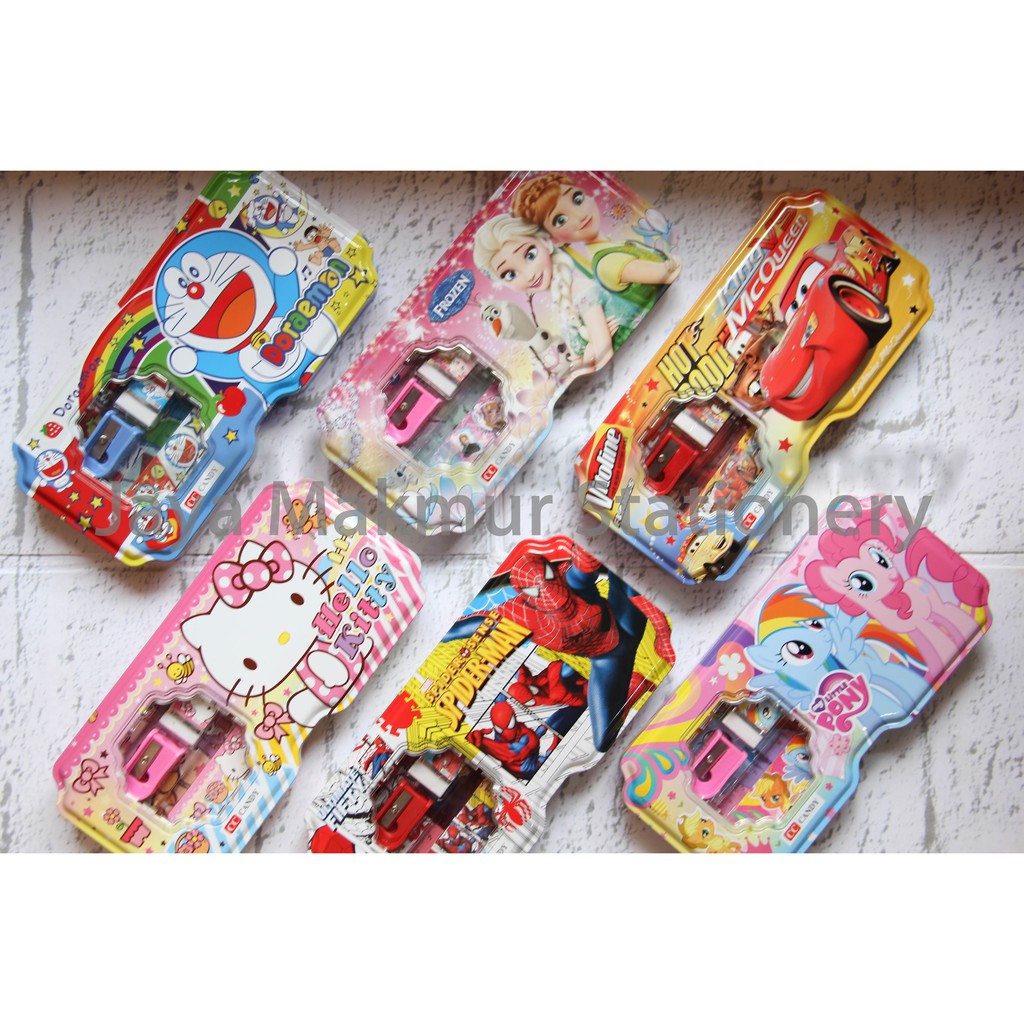 Tempat Pensil kaleng + set stationery CANDY CC-1007