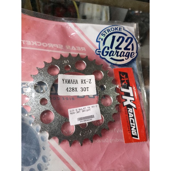 gear gir sprocket TK racing 428 30 31 32 33 34 35 36 37 38 39 40 yamaha rxz rzr rxking rx king rxs rxspecial yt115 jupiter z mx vega f1zr force1 4 lubang-RXZ 428-30