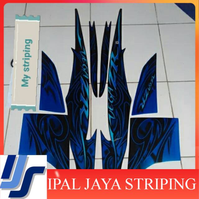 Stiker vega zr 2010 biru hitam