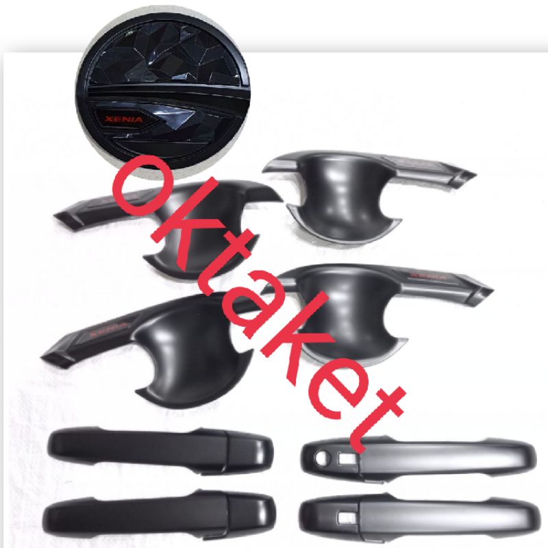 paket outer handle tank cover New Avanza Xenia Veloz 2021 2022 sporty hitam