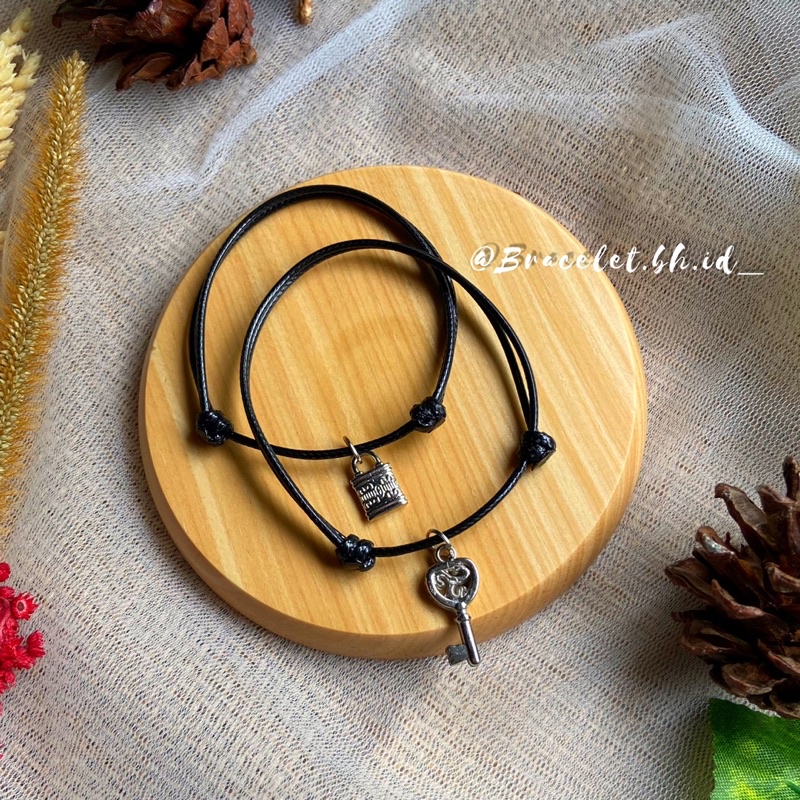 Gelang gembok kunci | Couple gelang gembok kunci sepasang | Gelang kunci | Gelang gembok | Gelang co