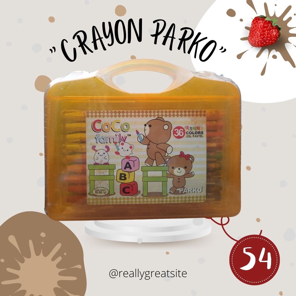 

TERMURAH!! Crayon Parko 36 Colors Oil Pastel