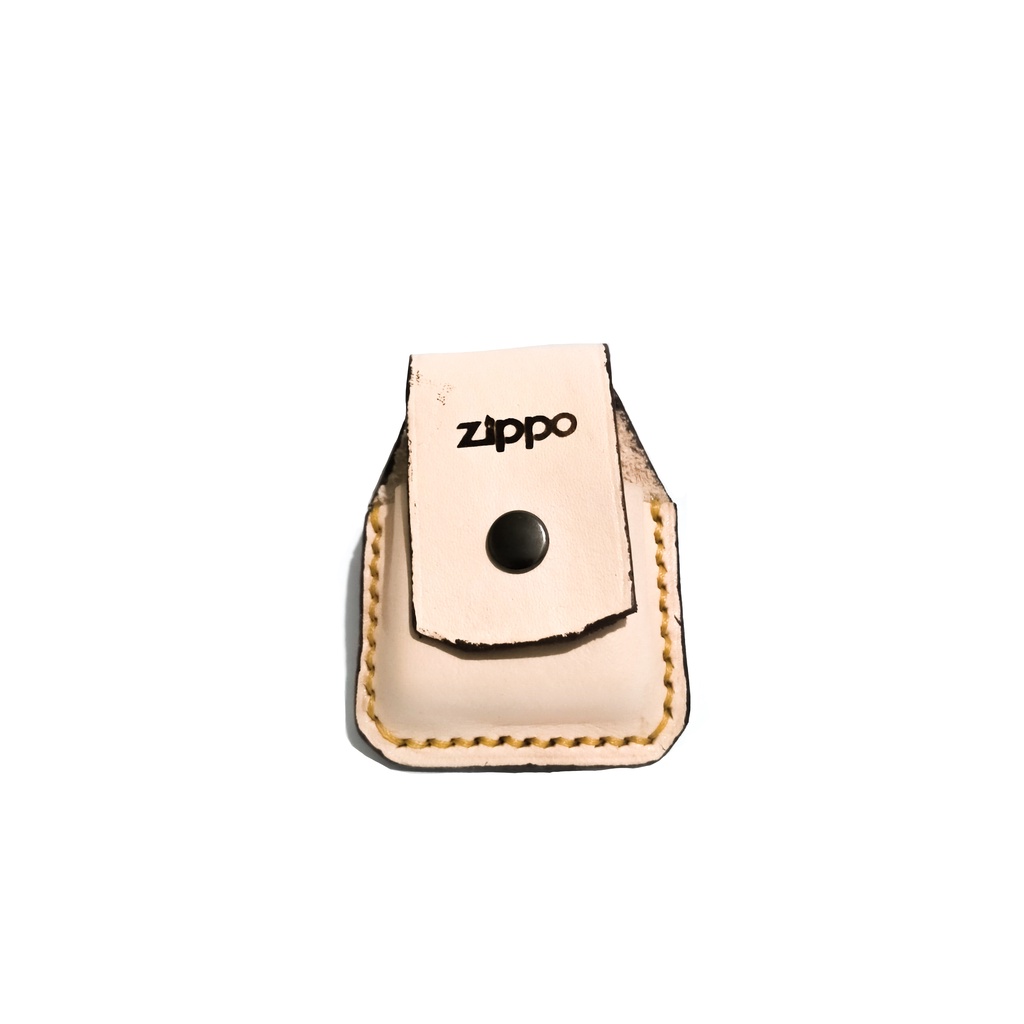 Sarung Zippo Tempat Zippo Kulit Cream / Sarung Zippo Kulit Original / Sarung Zippo Kulit / Sarung Zippo Kulit Asli Murah / Sarung Zippo Handmade