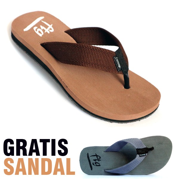 Sandal Footage FTG 101 Coklat Gratis Sandal FTG 101 ABU